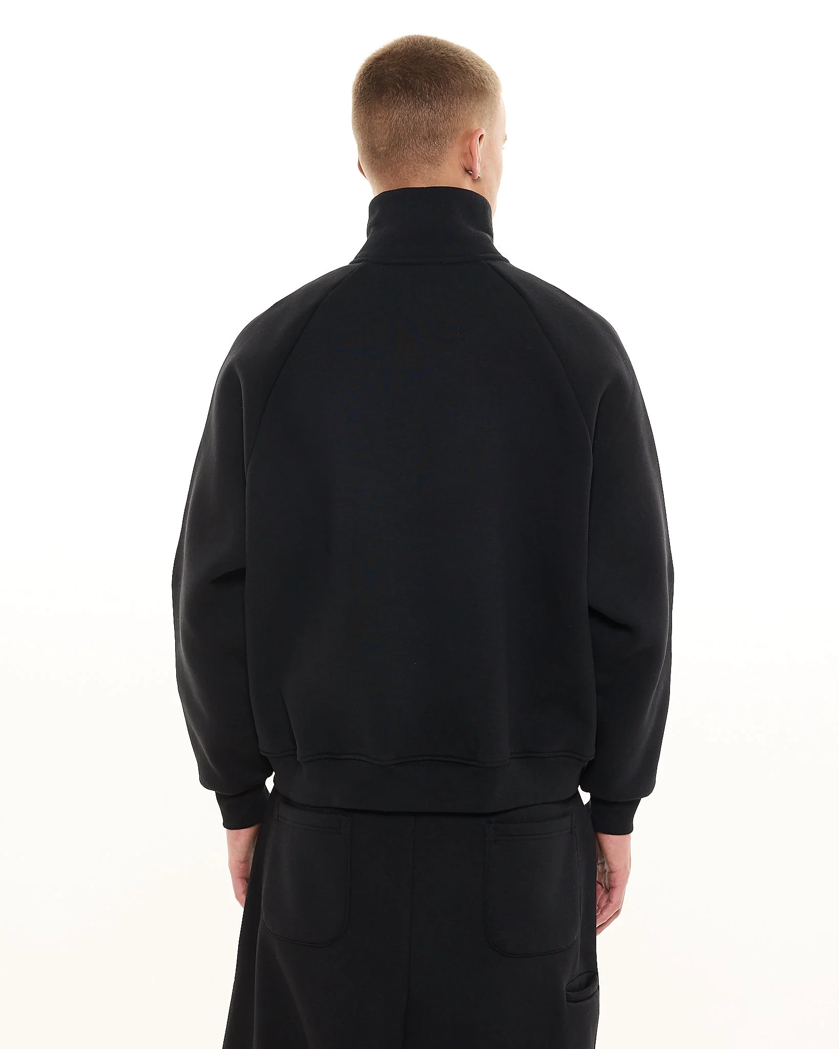 COZY TRACK JACKET - BLACK - Image 5