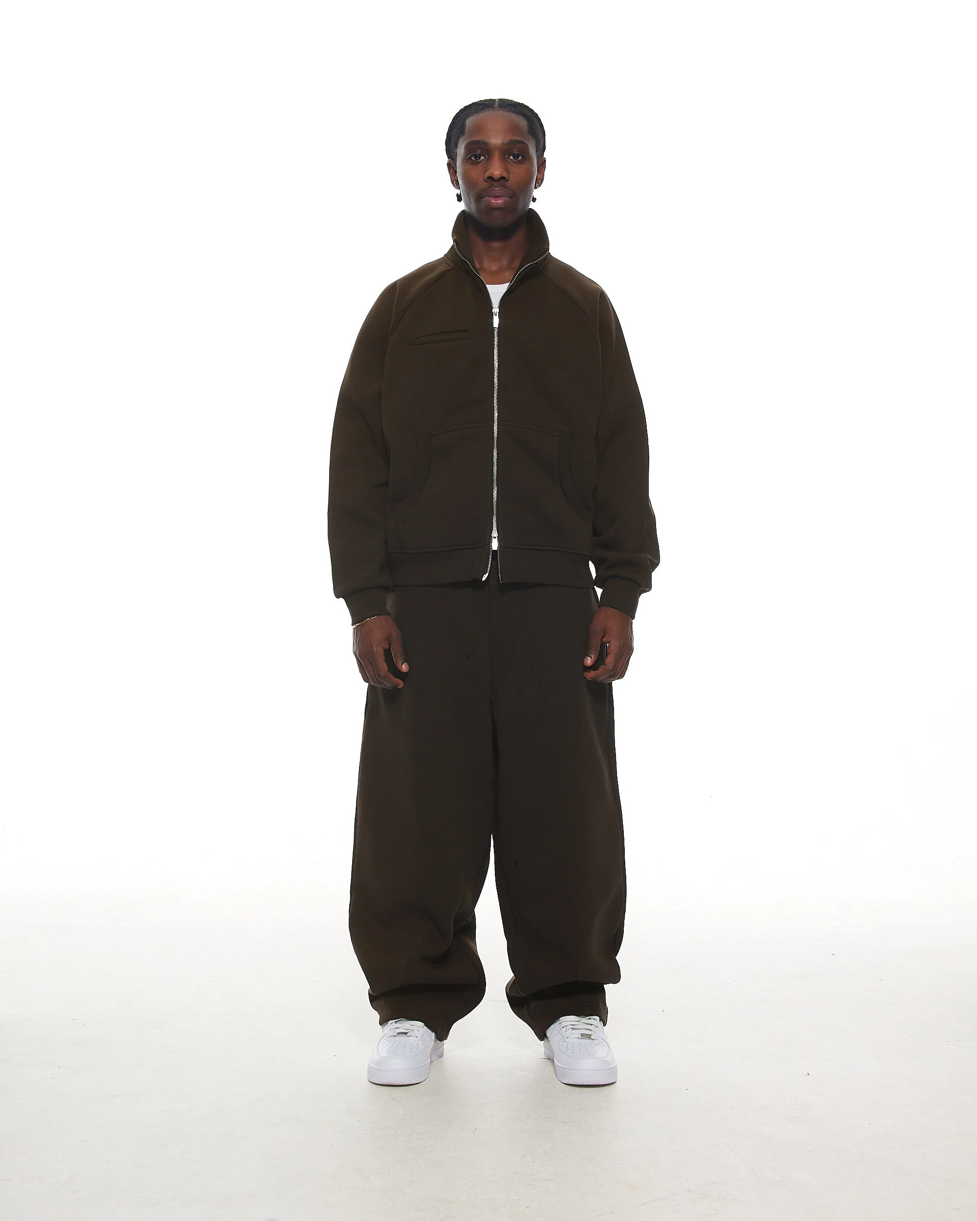 COZY TRACK JACKET - COFFEE - Image 2
