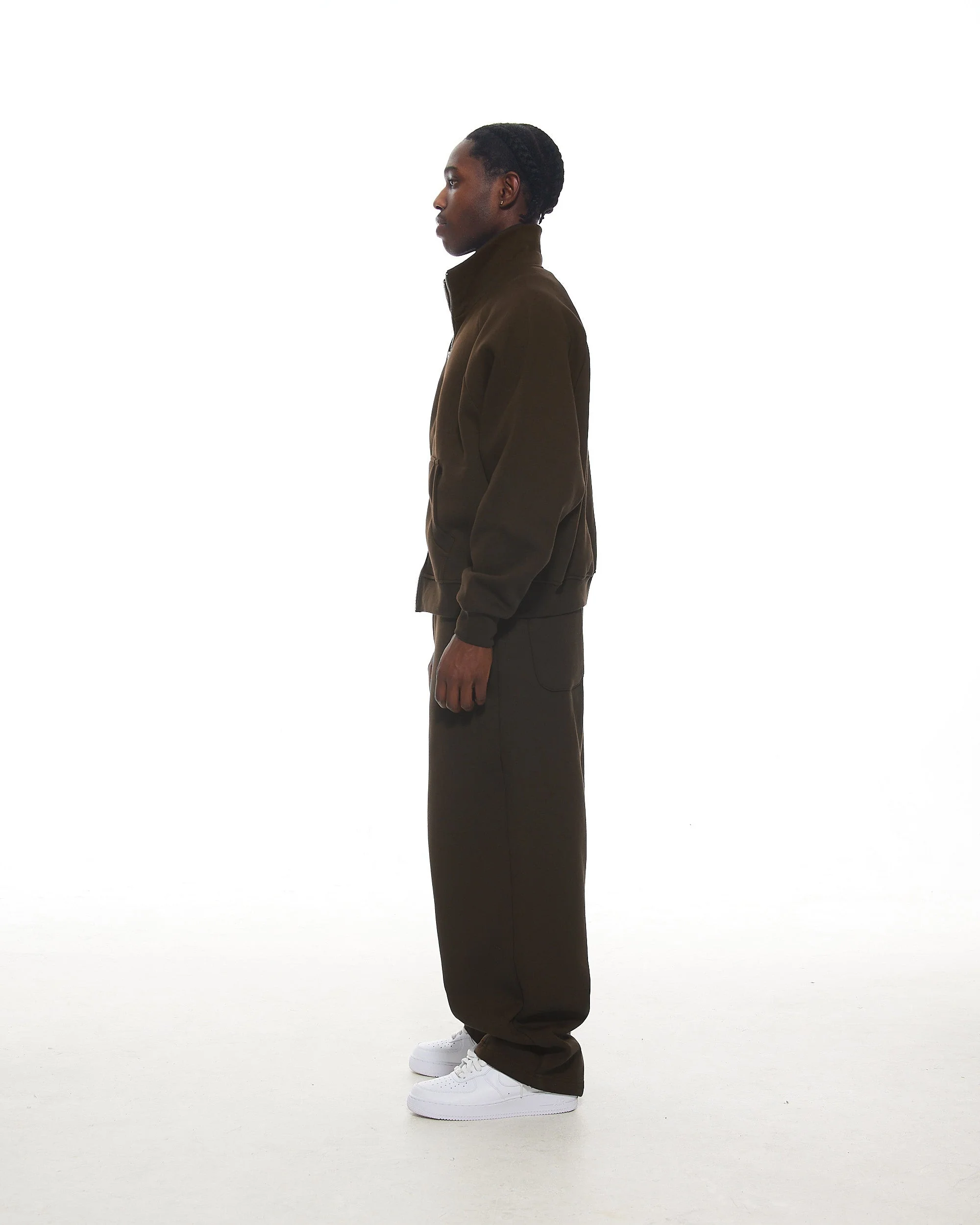 COZY TRACK JACKET - COFFEE - Image 3