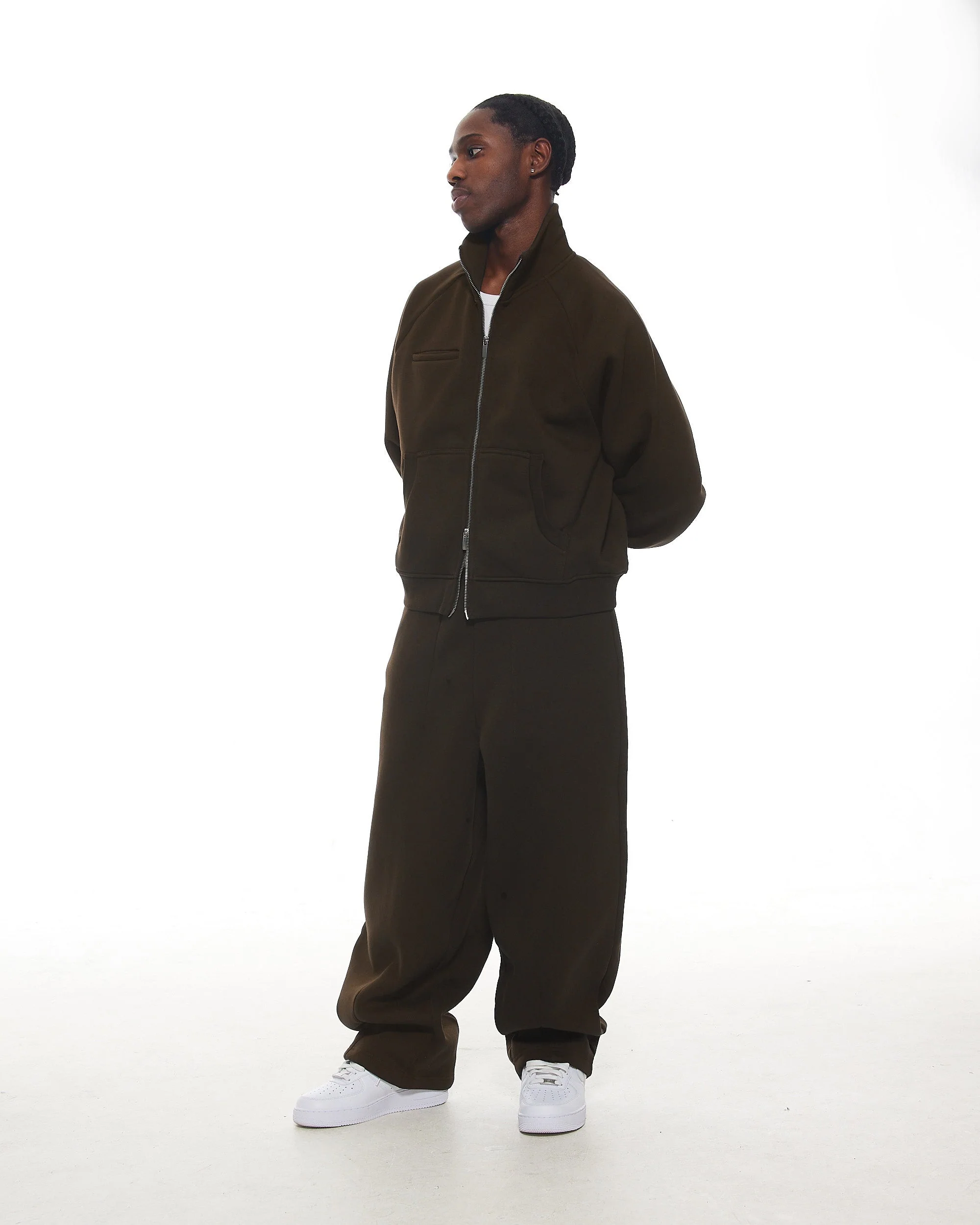 COZY TRACK JACKET - COFFEE - Image 5