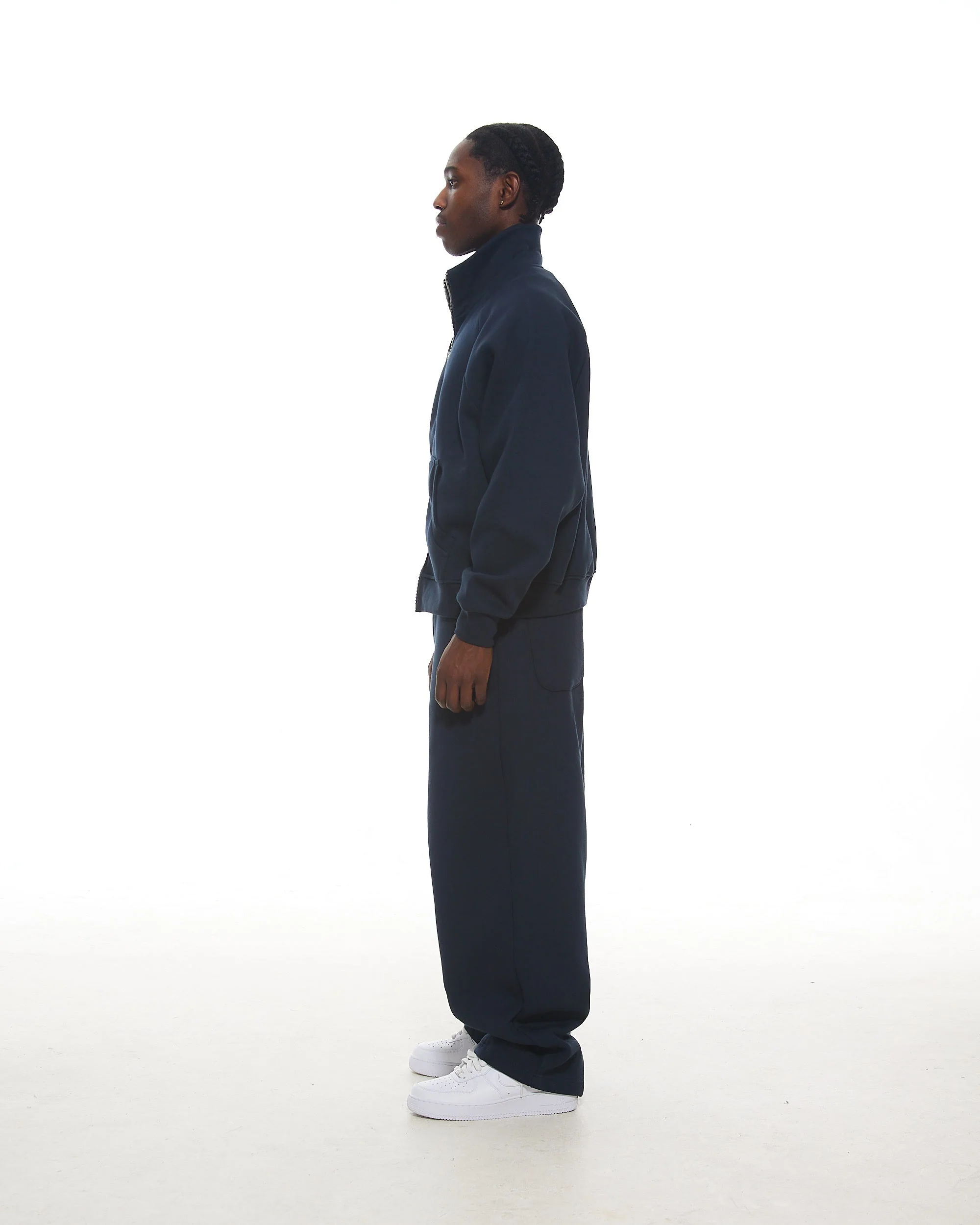 COZY TRACK JACKET - NAVY - Image 4