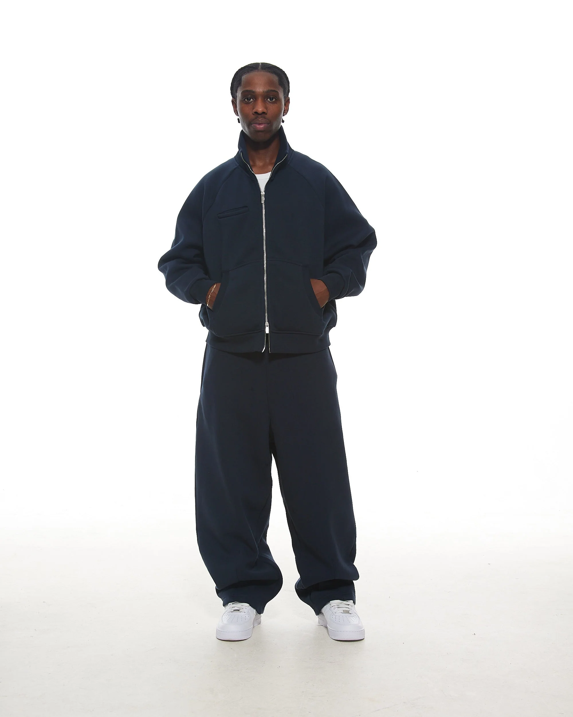 COZY TRACK JACKET - NAVY - Image 6