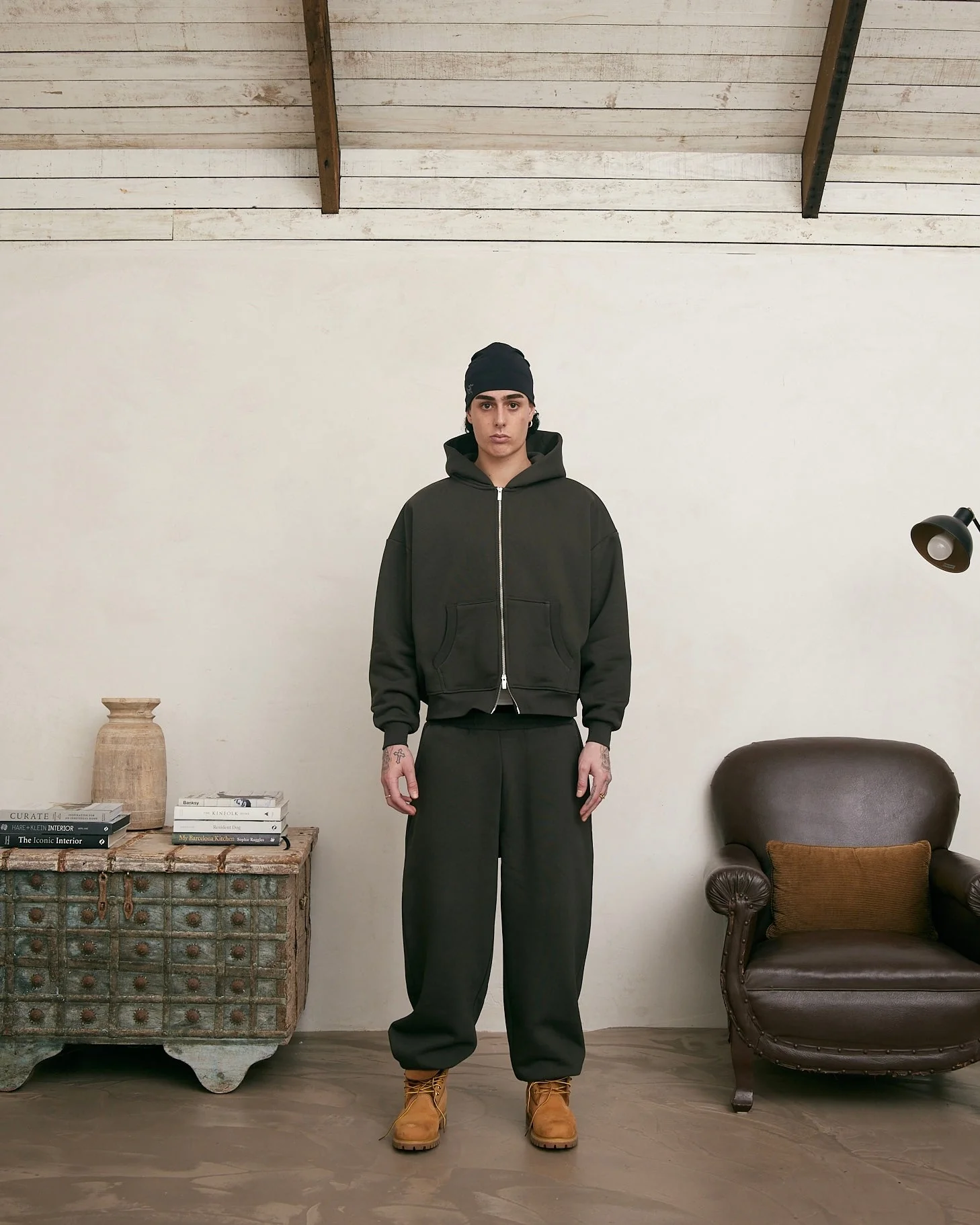 COZY ZIP UP - COFFEE - Image 2