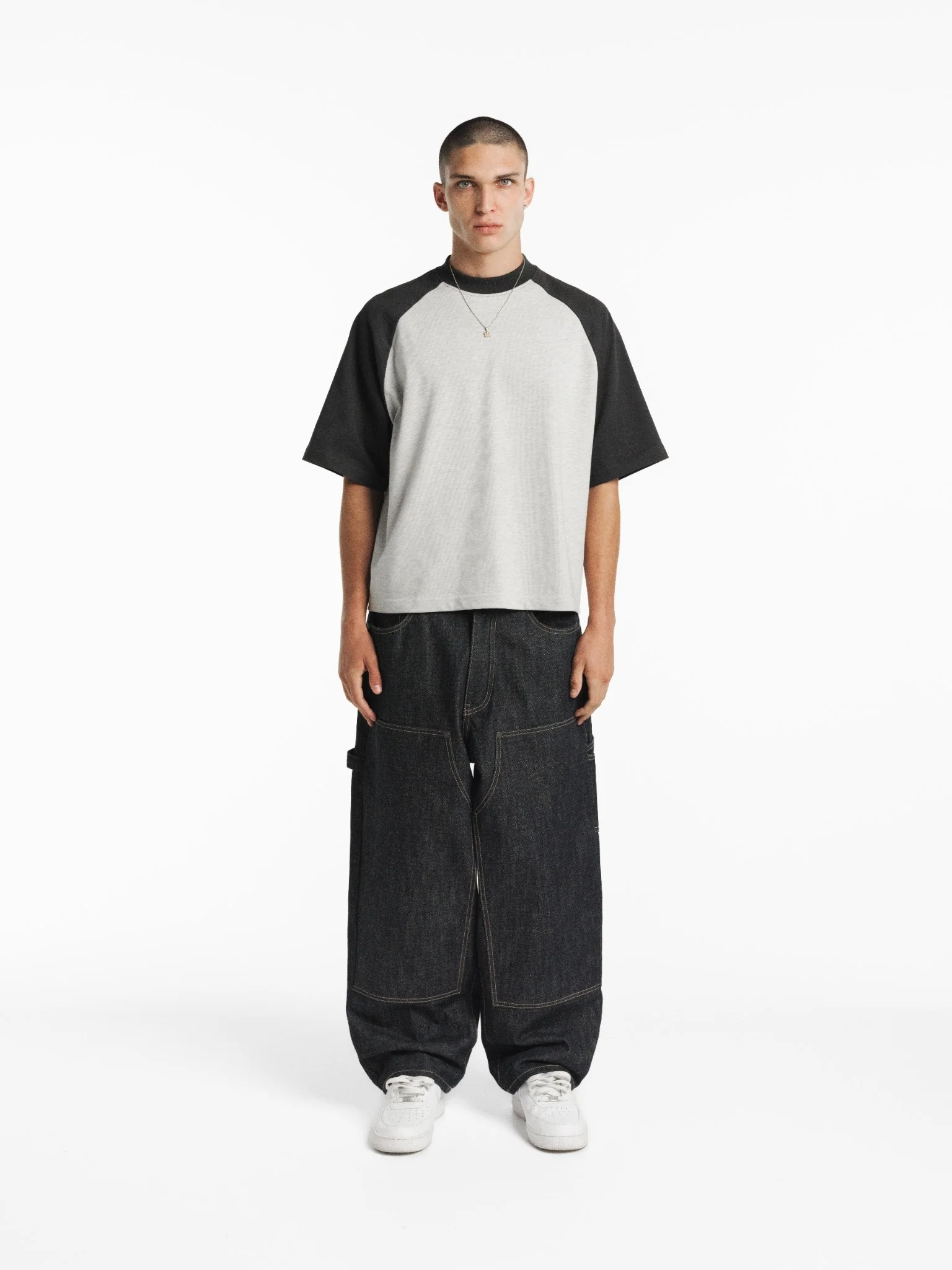 RAGLAN SS T-SHIRT - ARCTYC/GRANITE - Image 3
