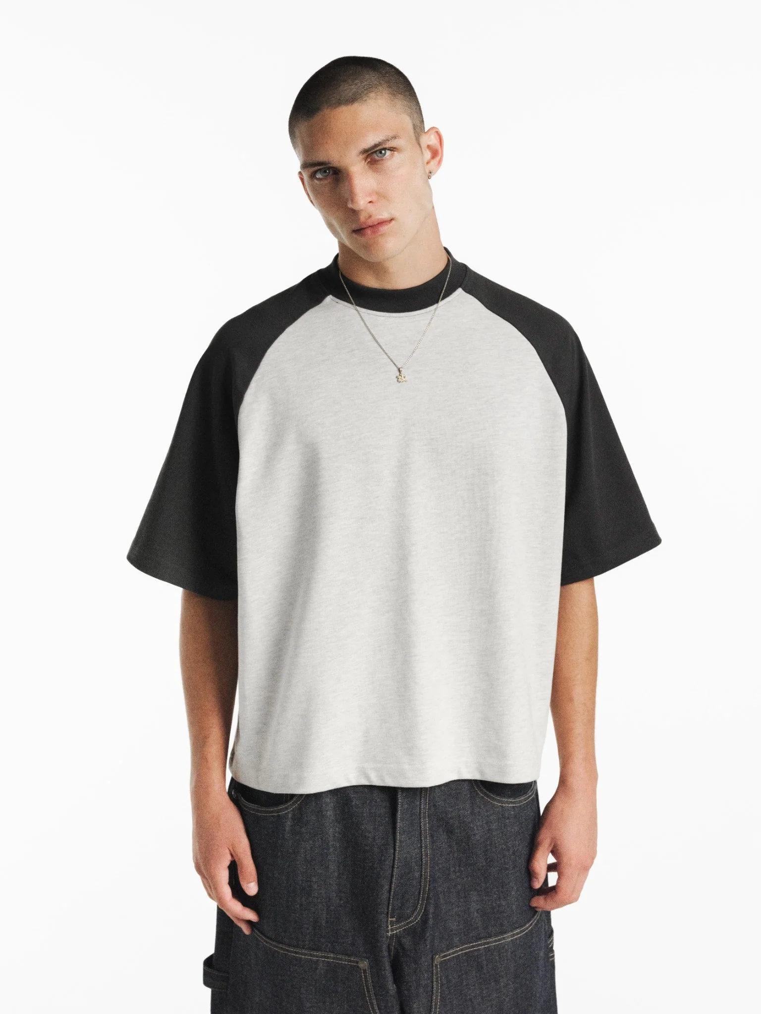 RAGLAN SS T-SHIRT - ARCTYC/GRANITE - Image 9