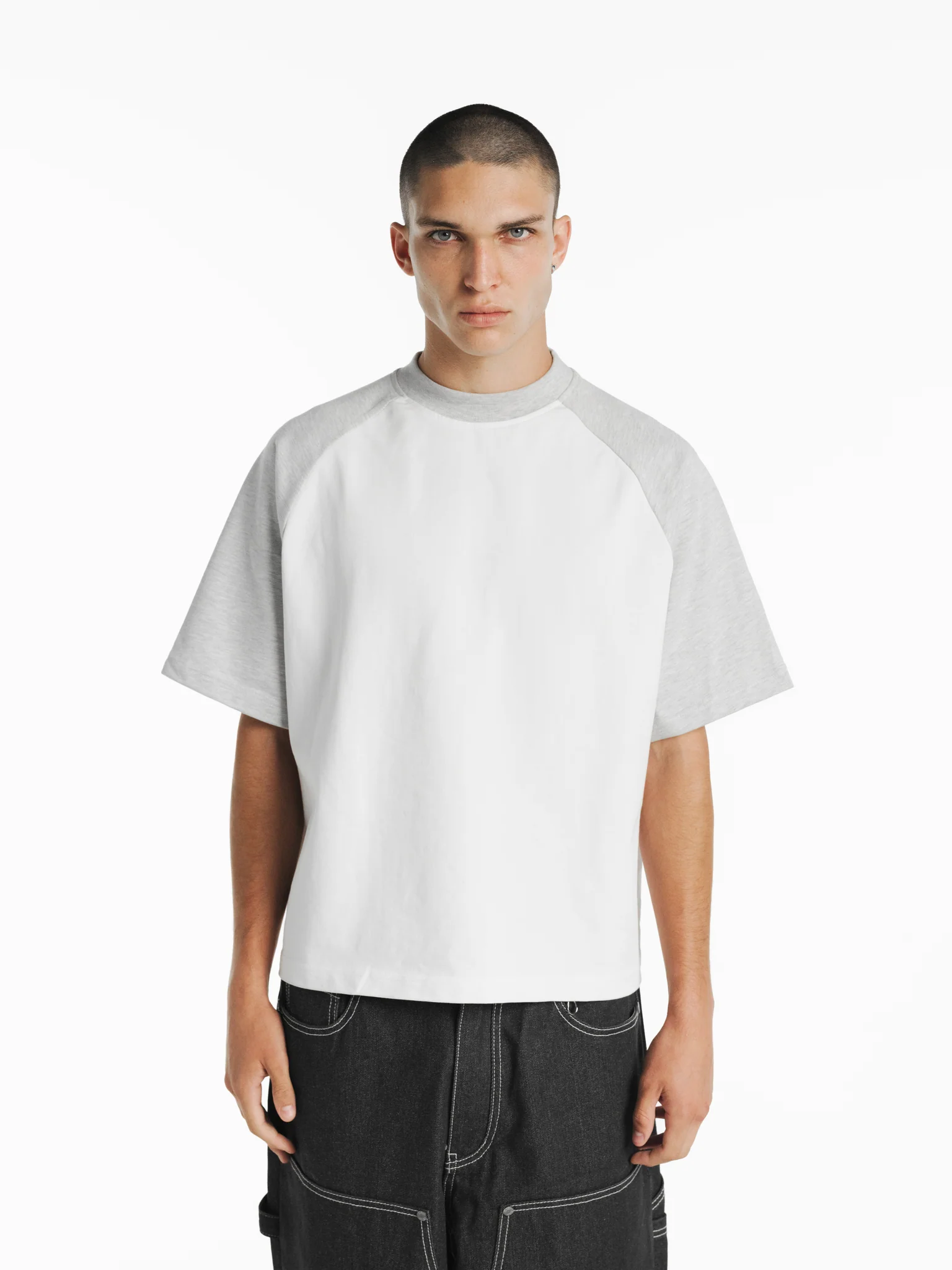 RAGLAN SS T-SHIRT - WHITE/ARCTYC - Image 2
